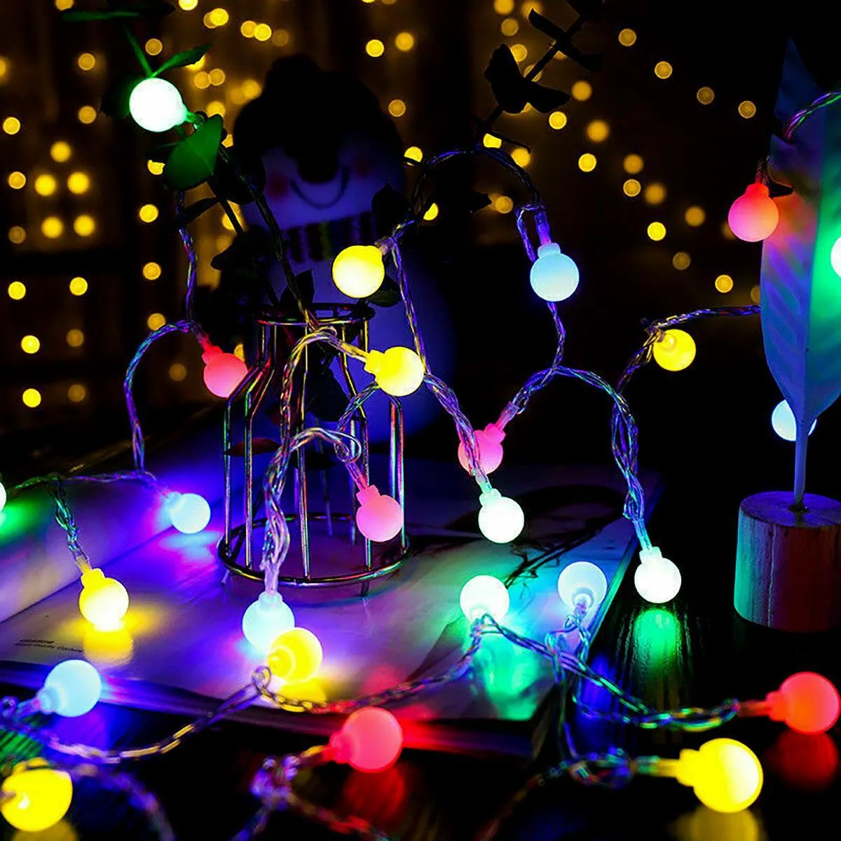 100 Berry Christmas LED Lights Multi Coloured