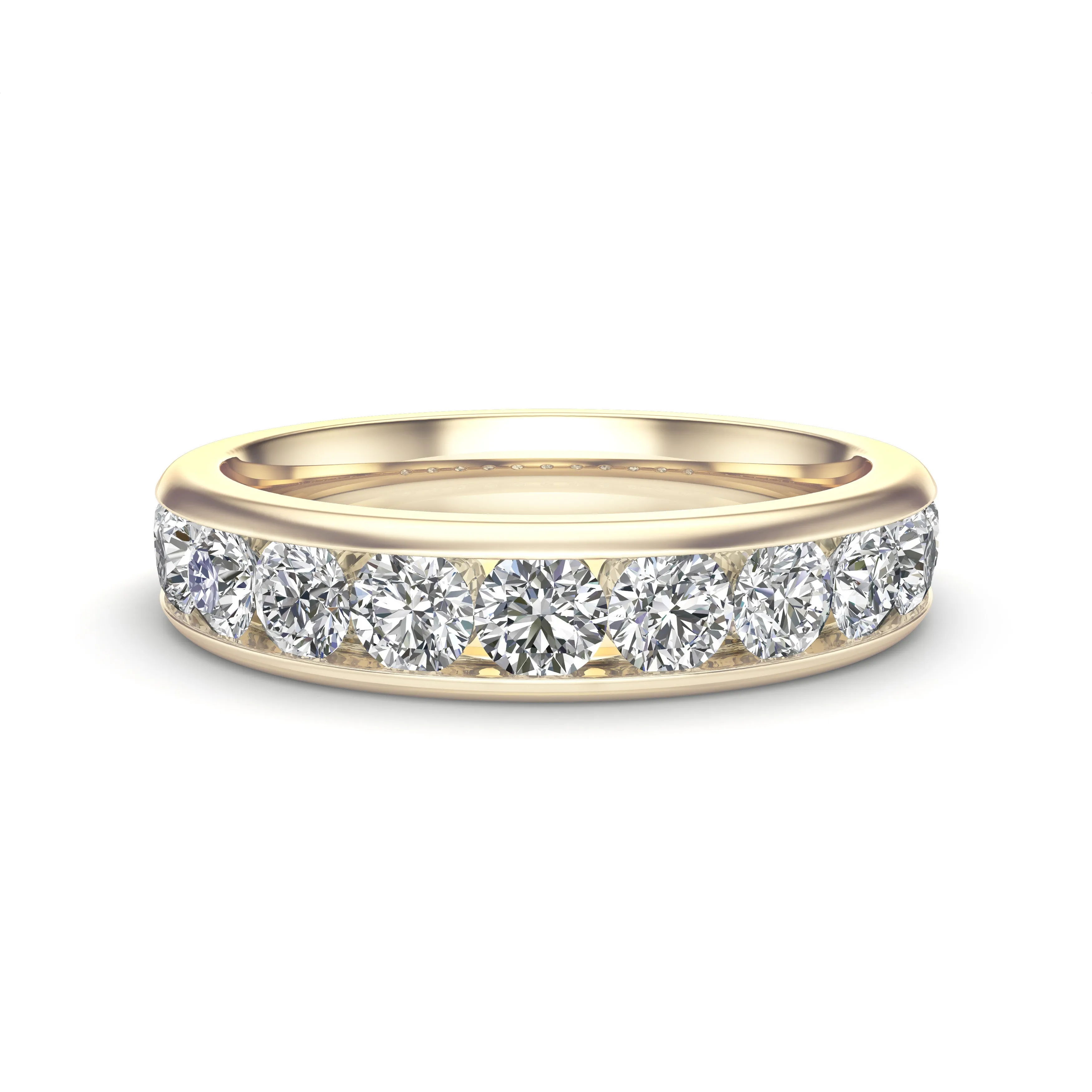 1.10Ct Diamond Channel Set Wedding Band in 14K Gold