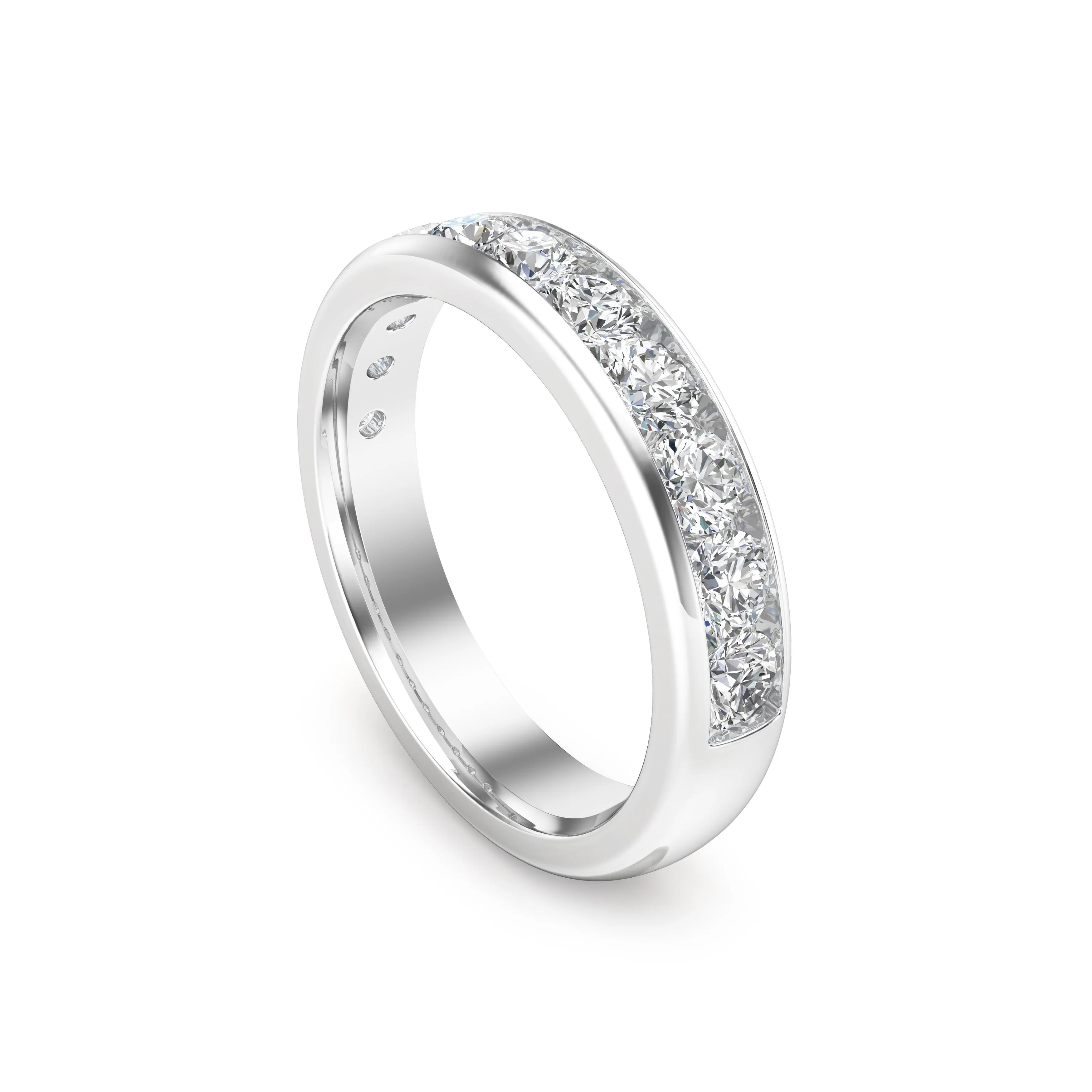 1.10Ct Diamond Channel Set Wedding Band in 14K Gold