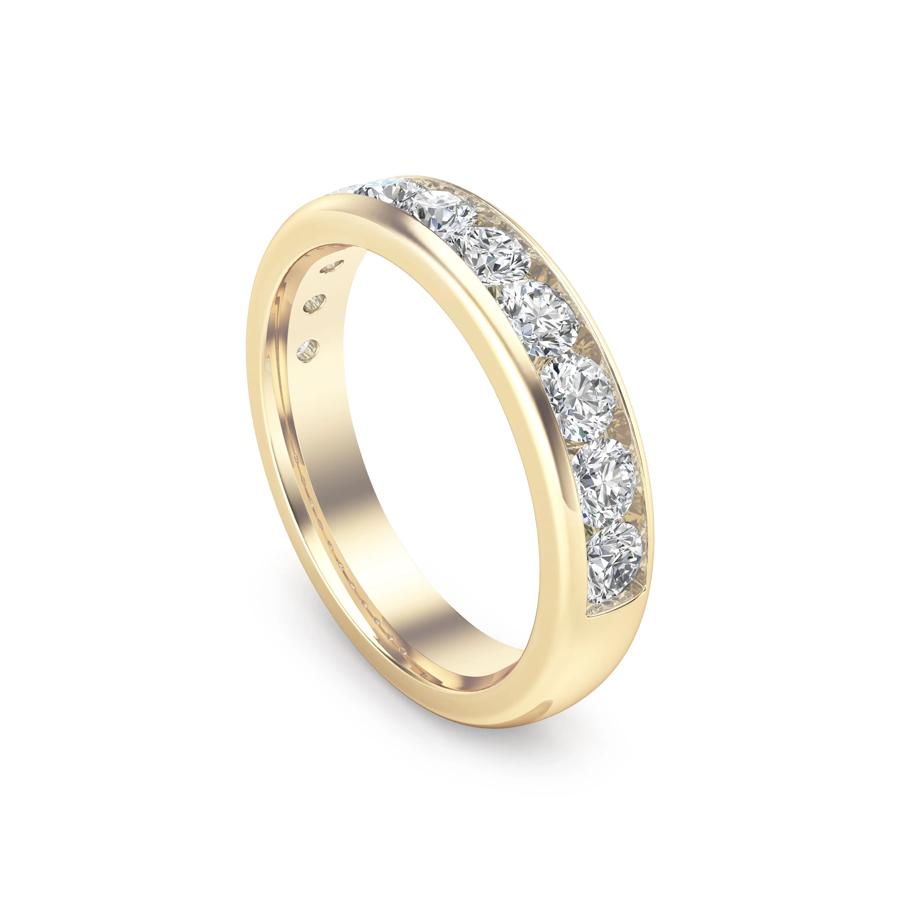 1.10Ct Diamond Channel Set Wedding Band in 14K Gold