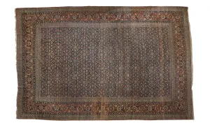12x18.5 Vintage Tabriz Carpet