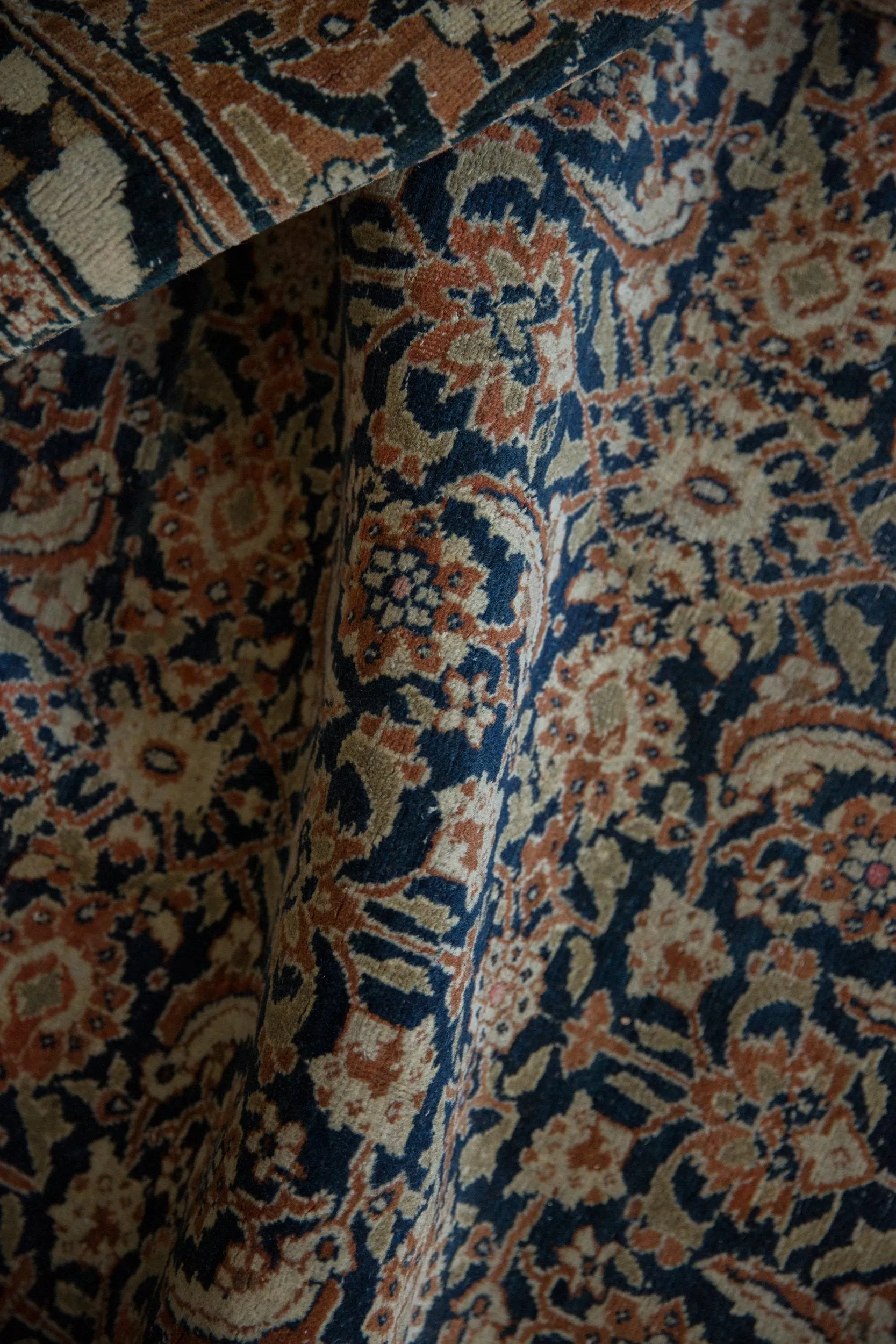 12x18.5 Vintage Tabriz Carpet