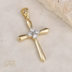 14k Gold Expanding Latin Cross
