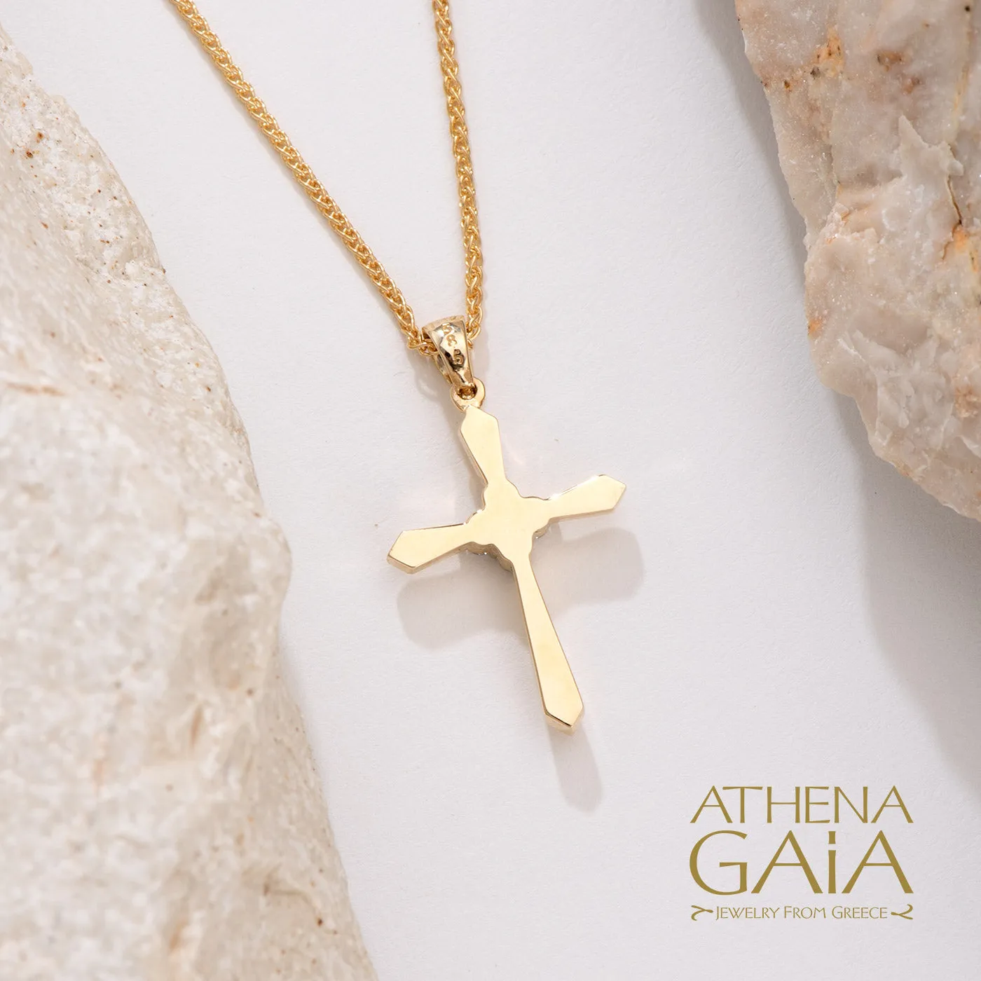 14k Gold Expanding Latin Cross