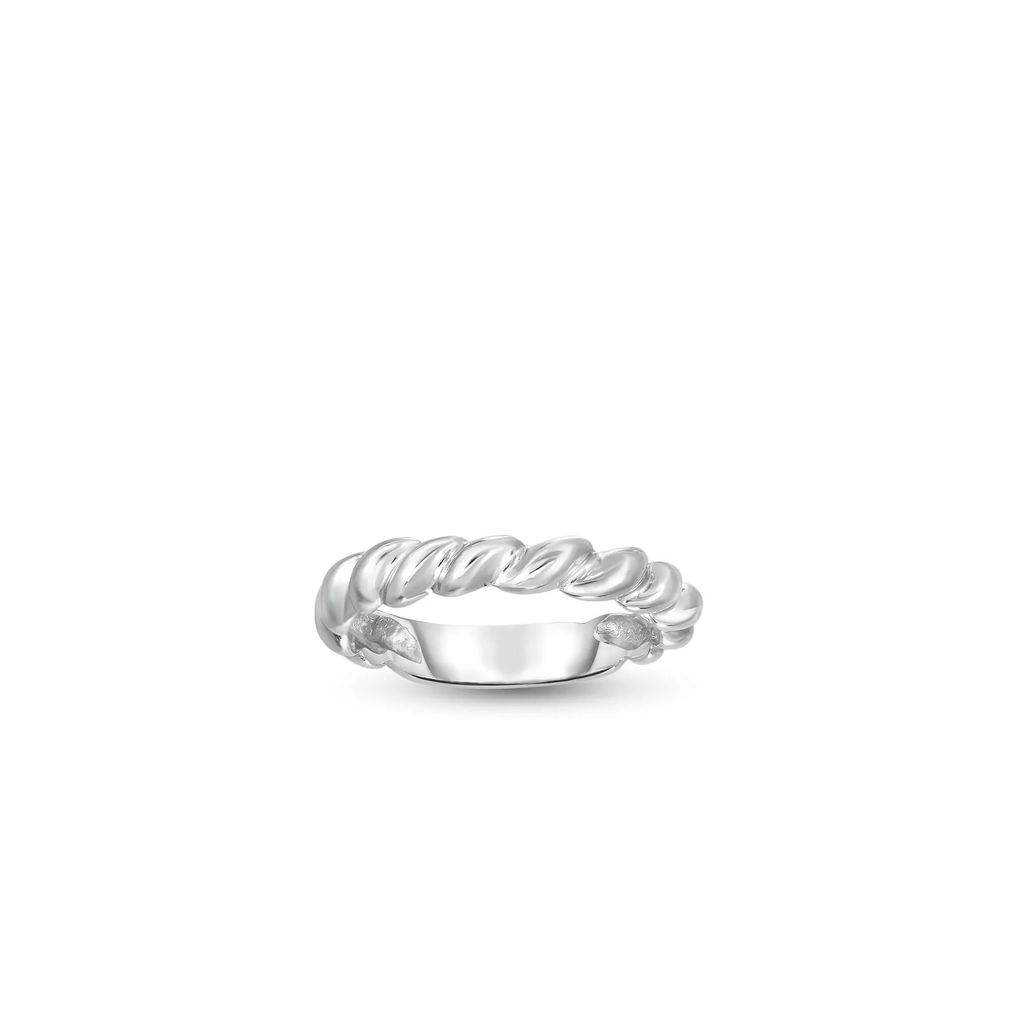 14K Gold Thin Cable Band