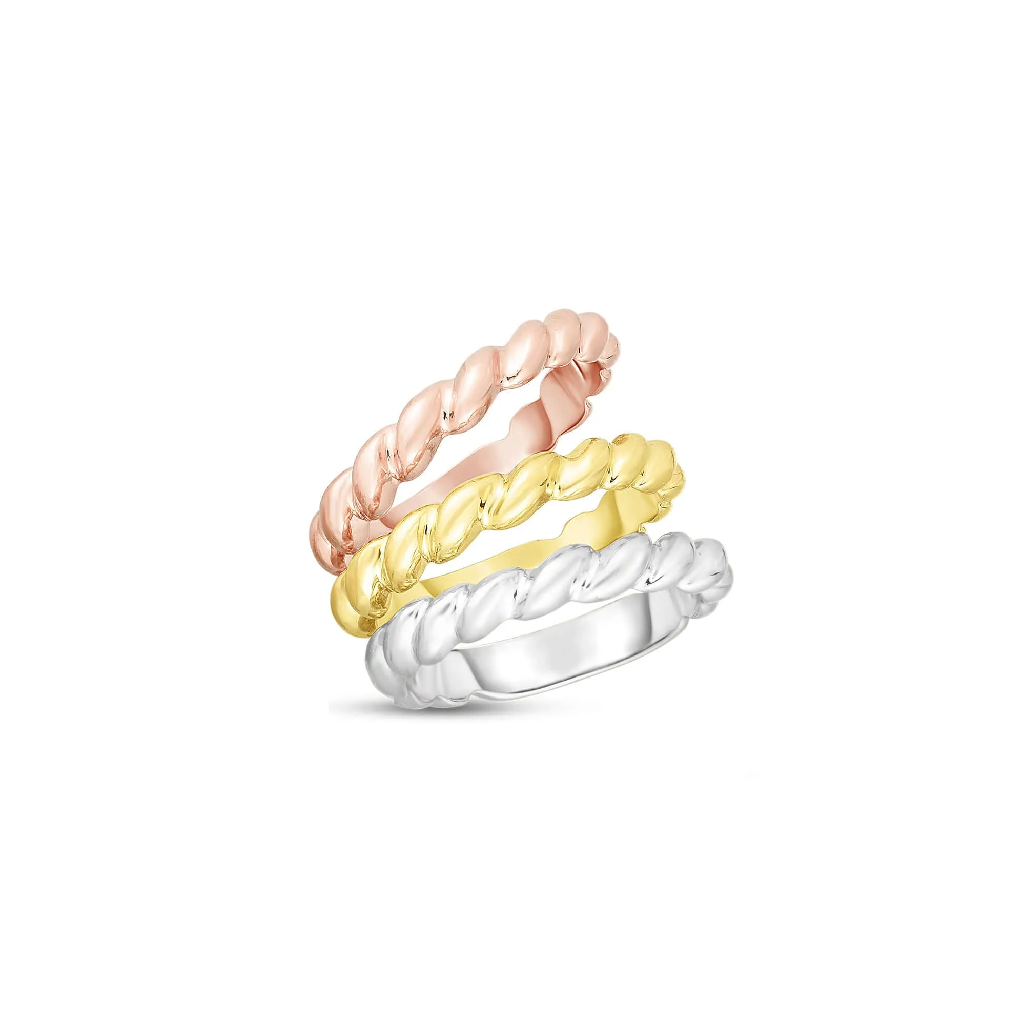 14K Gold Thin Cable Band