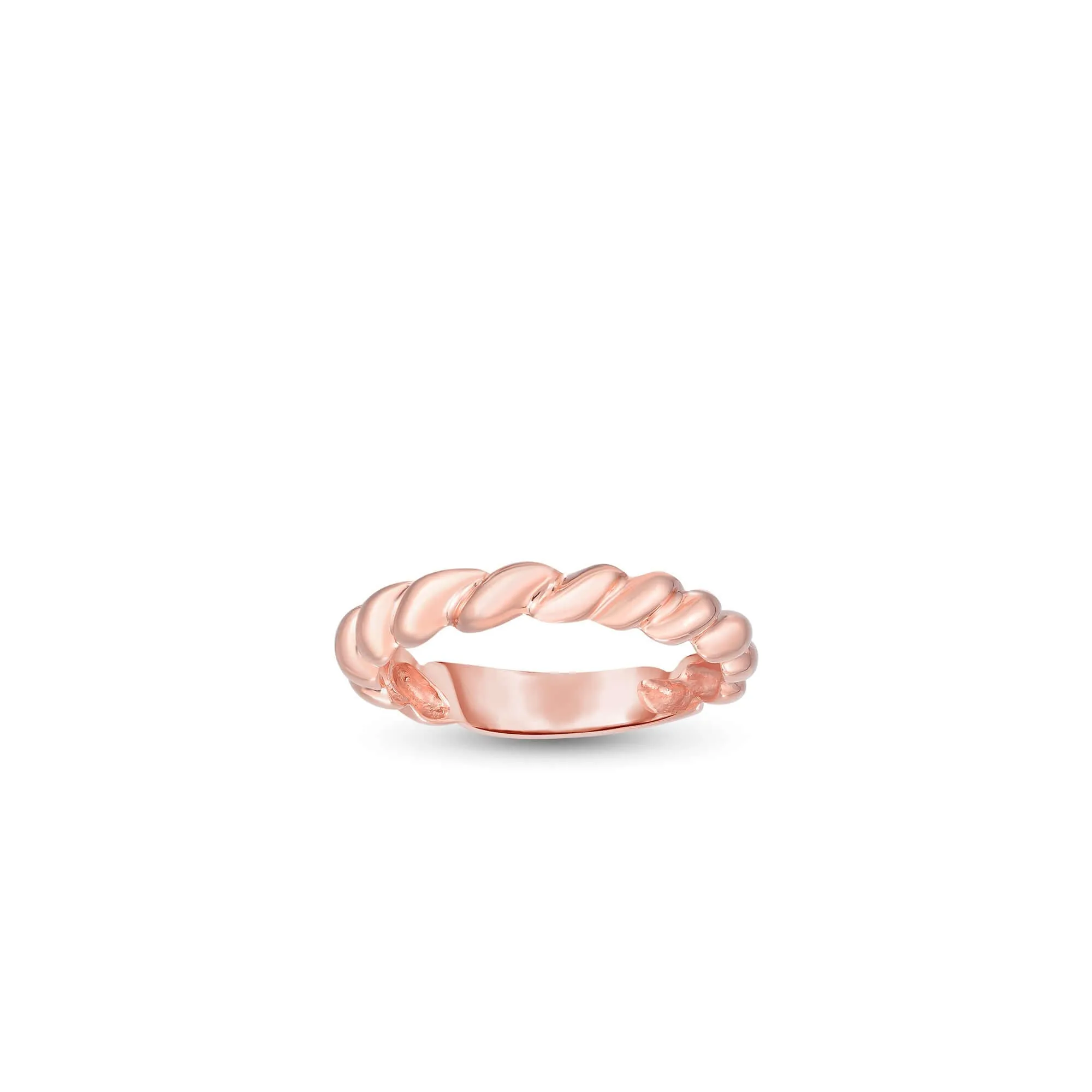 14K Gold Thin Cable Band