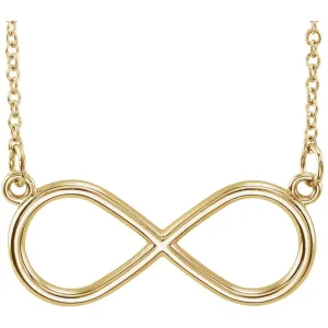 14k Yellow Gold Infinity-Inspired 18" Necklace