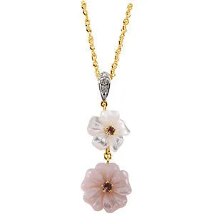 14k Yellow Gold Multi-Gemstone Necklace