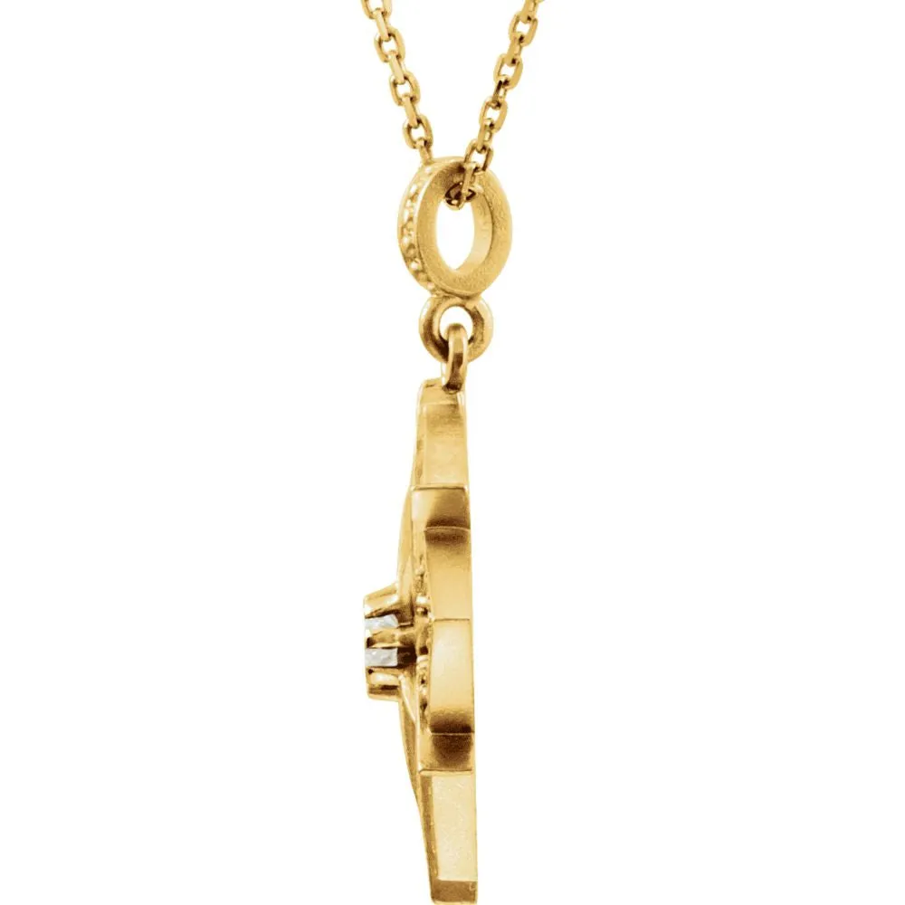14k Yellow Gold Vintage-Inspired Pendant or Necklace