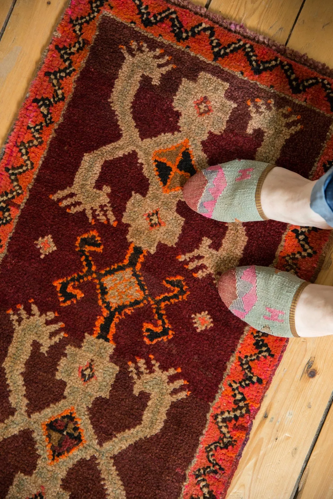 1.5x3 Vintage Oushak Rug Mat