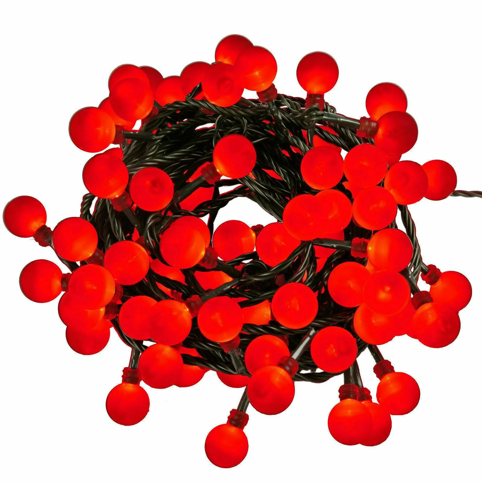 200 Berry Christmas LED Light Red