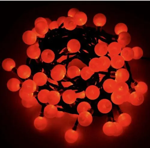 200 Berry Christmas LED Light Red