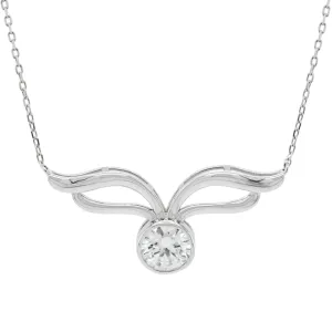 2.00 d.e.w cts 8 mm Round Moissanite Necklace