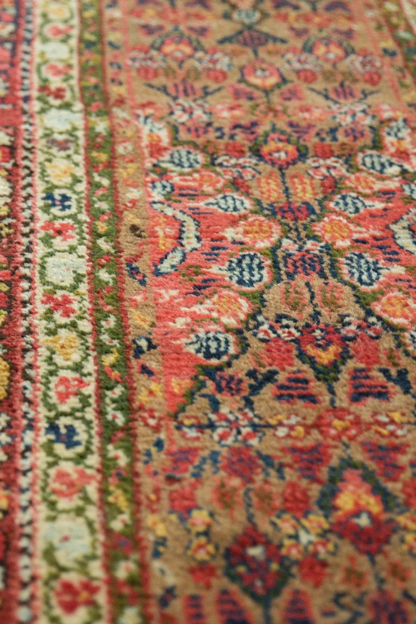 2.5x13.5 Antique Serab Rug Runner