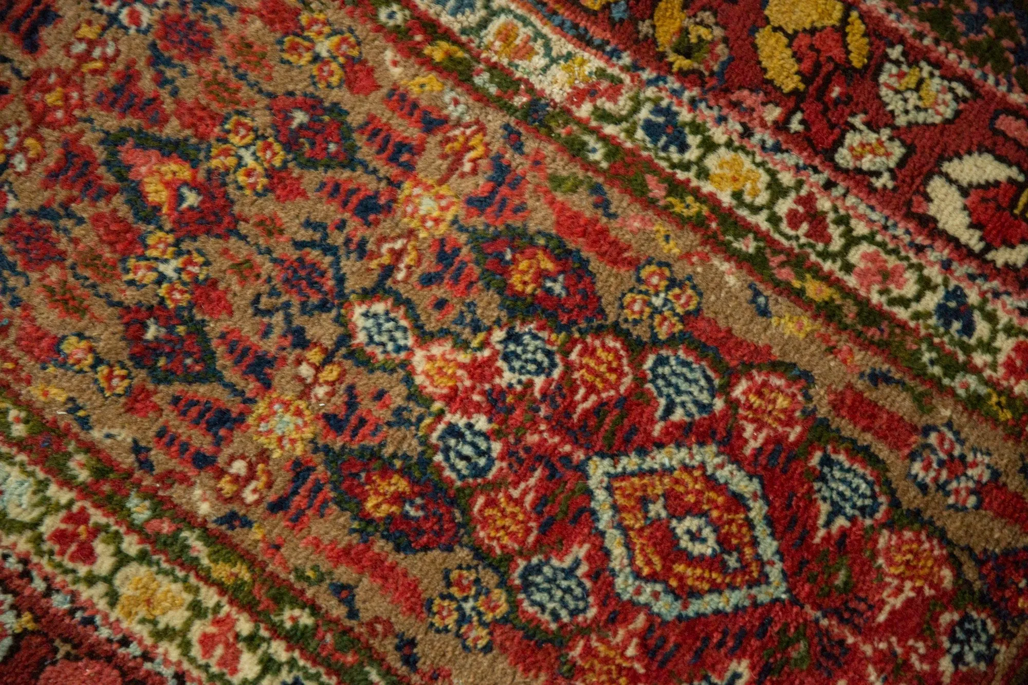 2.5x13.5 Antique Serab Rug Runner