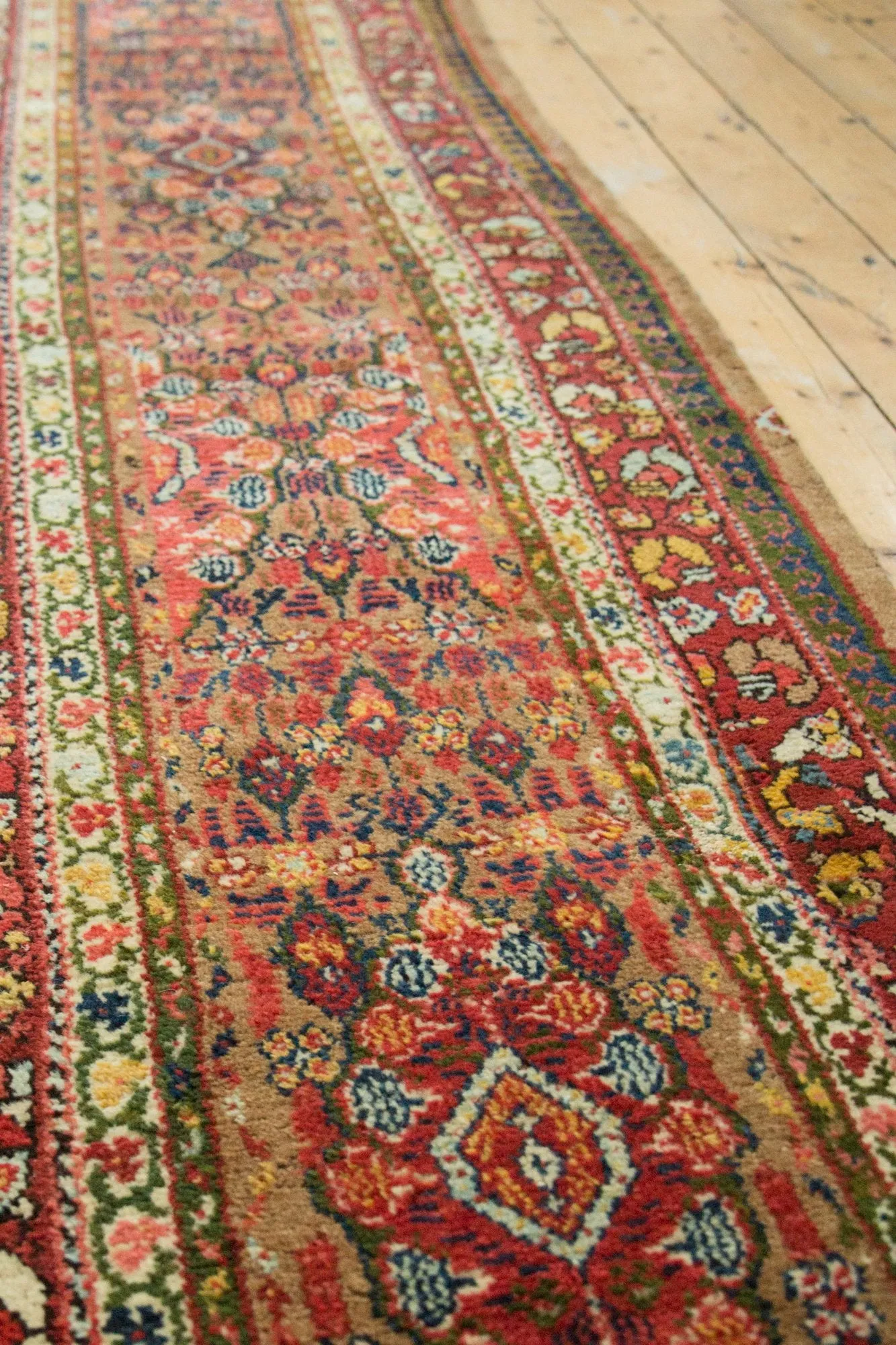 2.5x13.5 Antique Serab Rug Runner