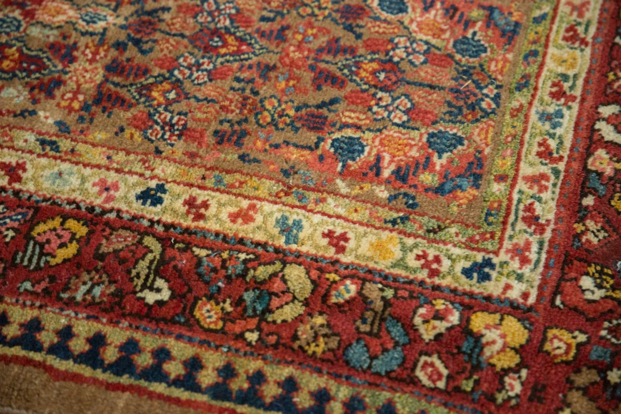 2.5x13.5 Antique Serab Rug Runner