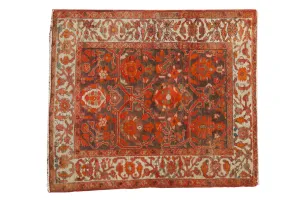 2.5x3 Antique Fragment Malayer Square Rug