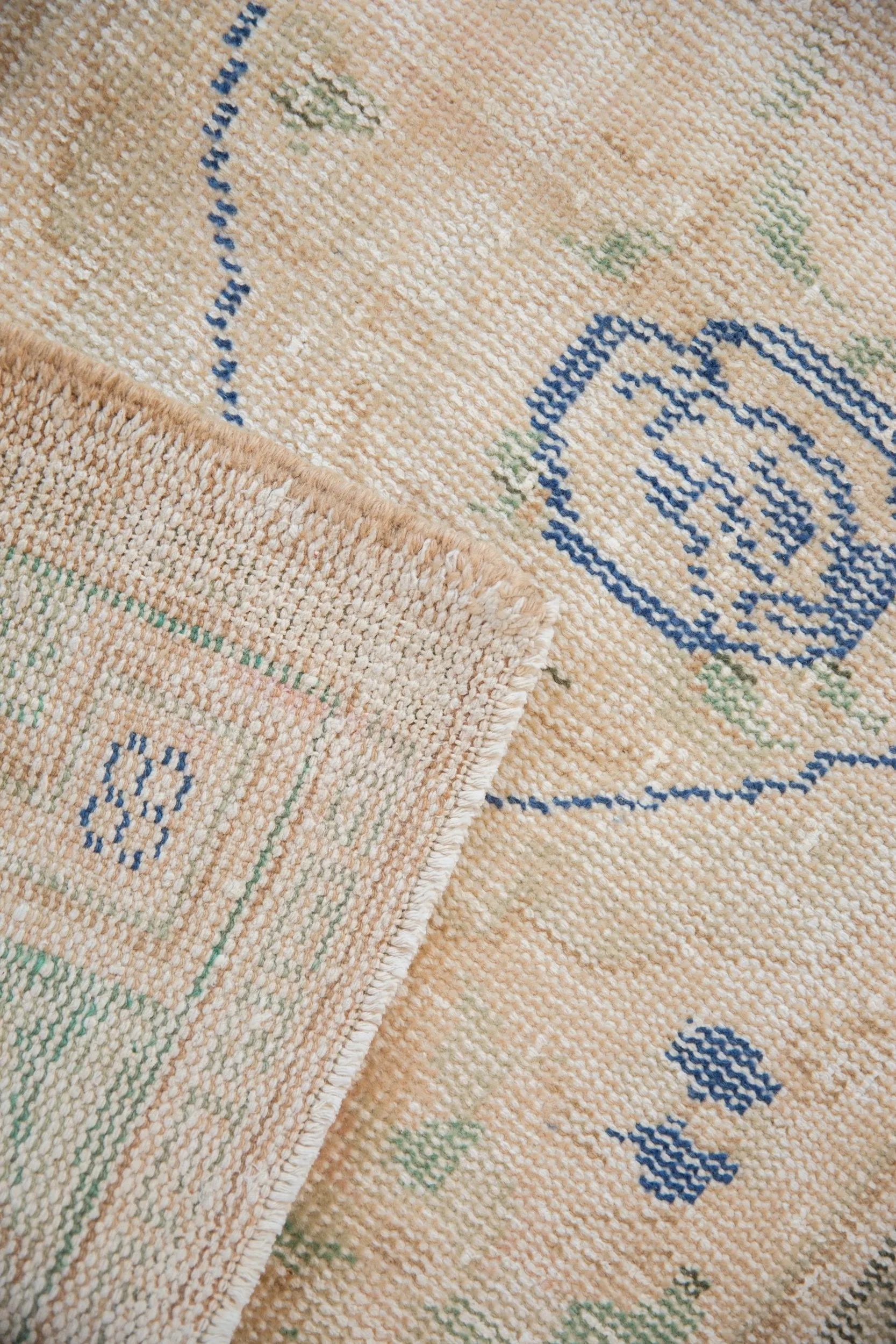 2.5x5 Vintage Distressed Oushak Rug Runner