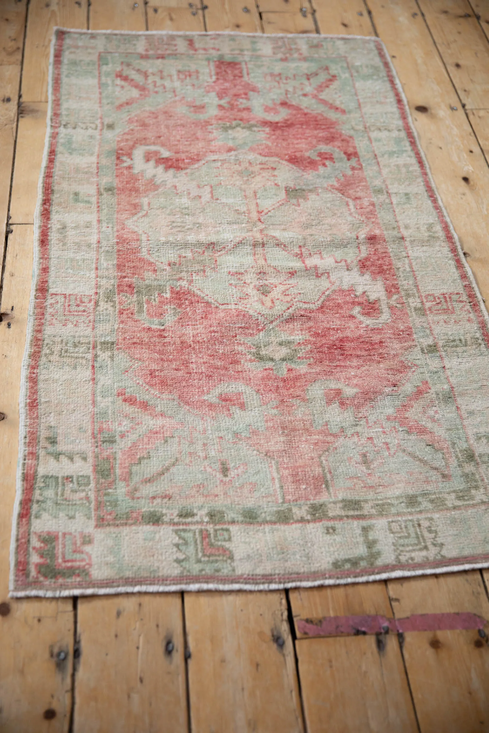 2.5x5 Vintage Distressed Oushak Rug Runner