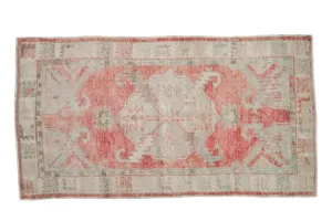 2.5x5 Vintage Distressed Oushak Rug Runner
