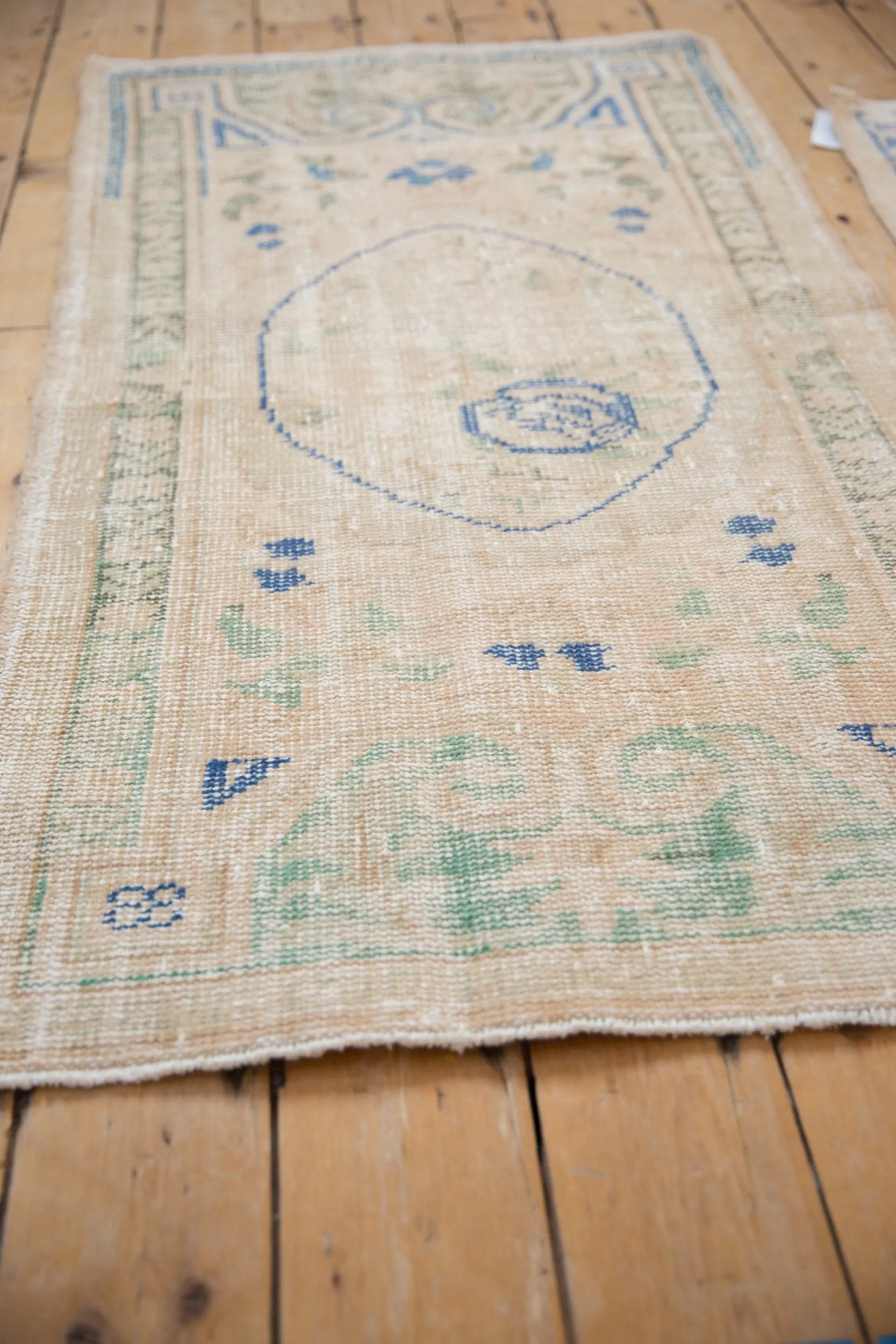 2.5x5 Vintage Distressed Oushak Rug Runner