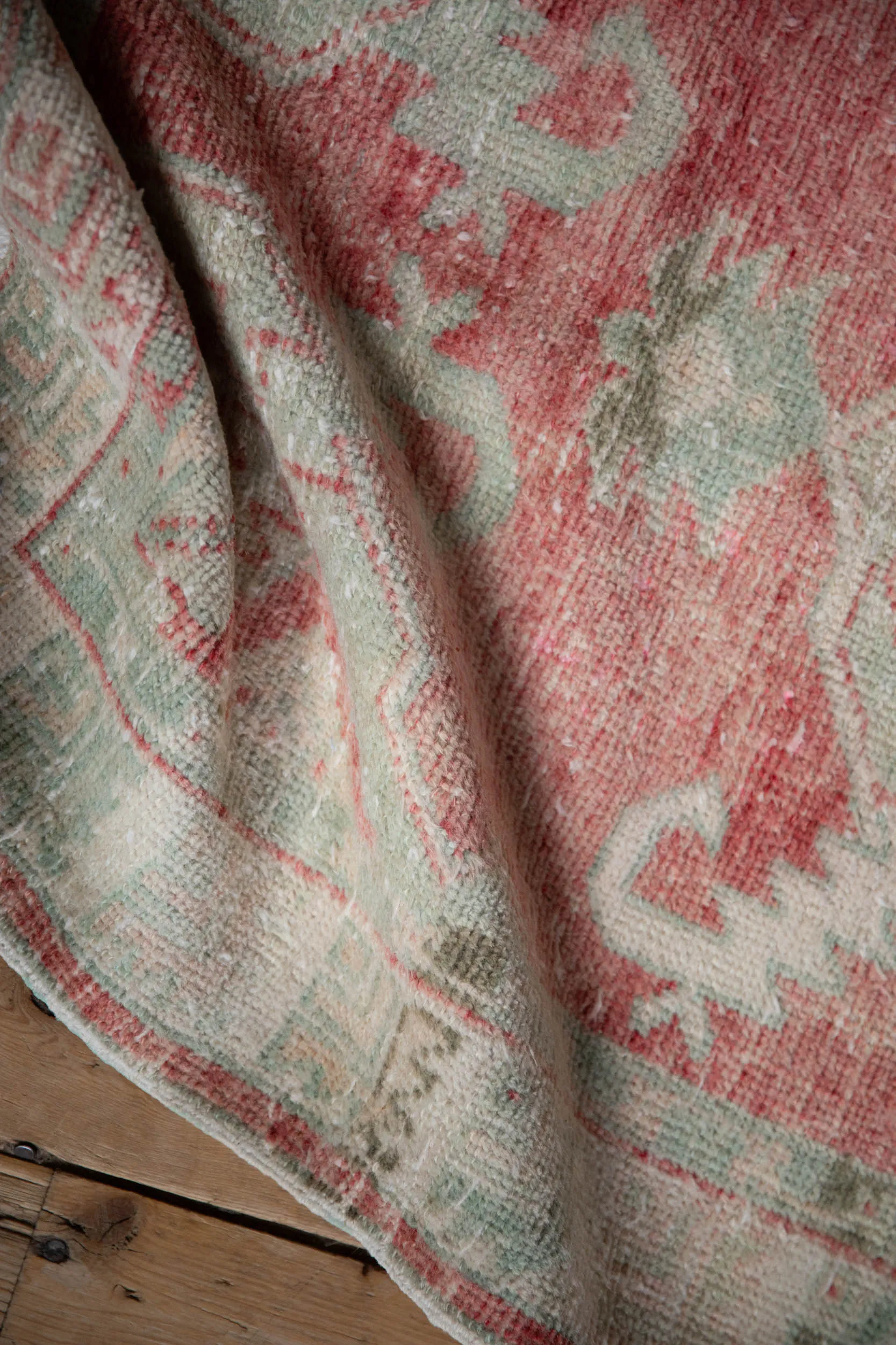 2.5x5 Vintage Distressed Oushak Rug Runner