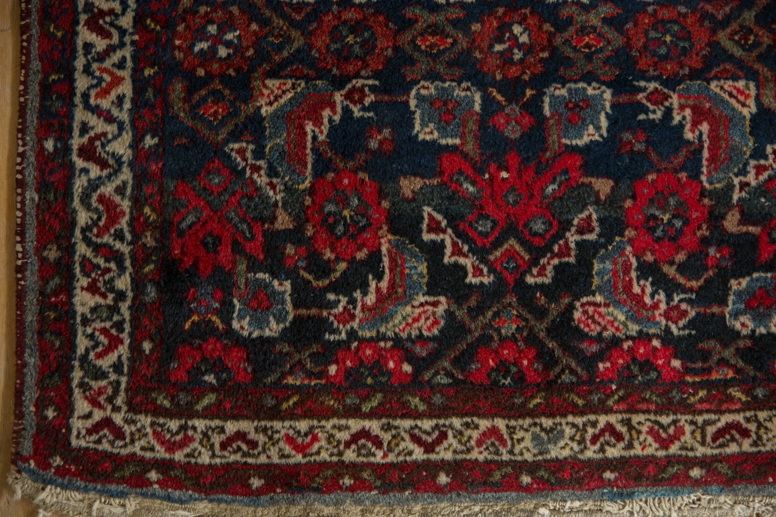 2x2.5 Vintage Hamadan Square Rug Mat