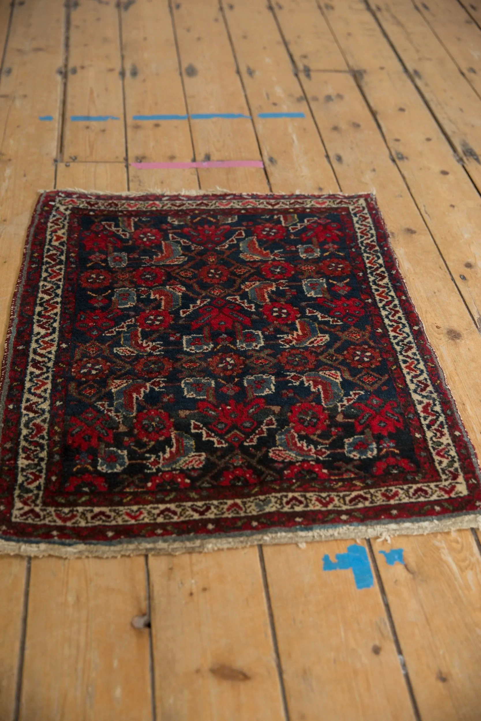 2x2.5 Vintage Hamadan Square Rug Mat