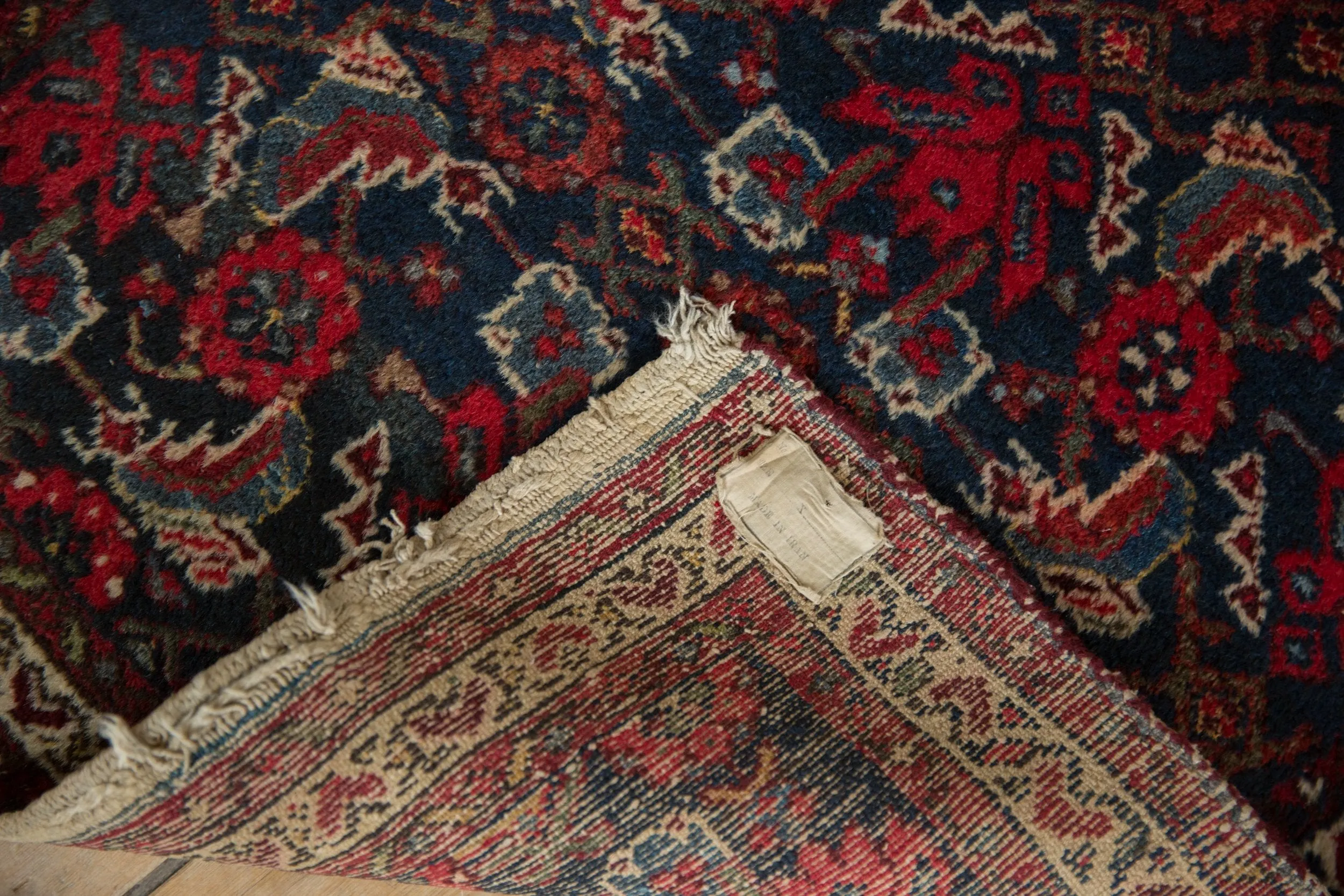 2x2.5 Vintage Hamadan Square Rug Mat