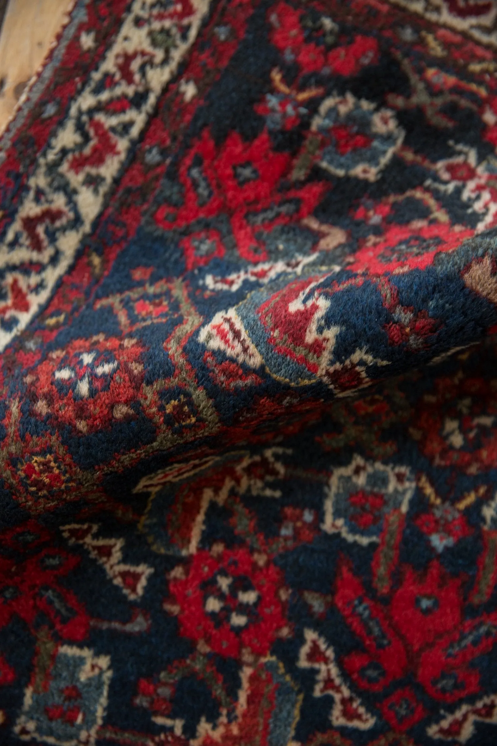 2x2.5 Vintage Hamadan Square Rug Mat