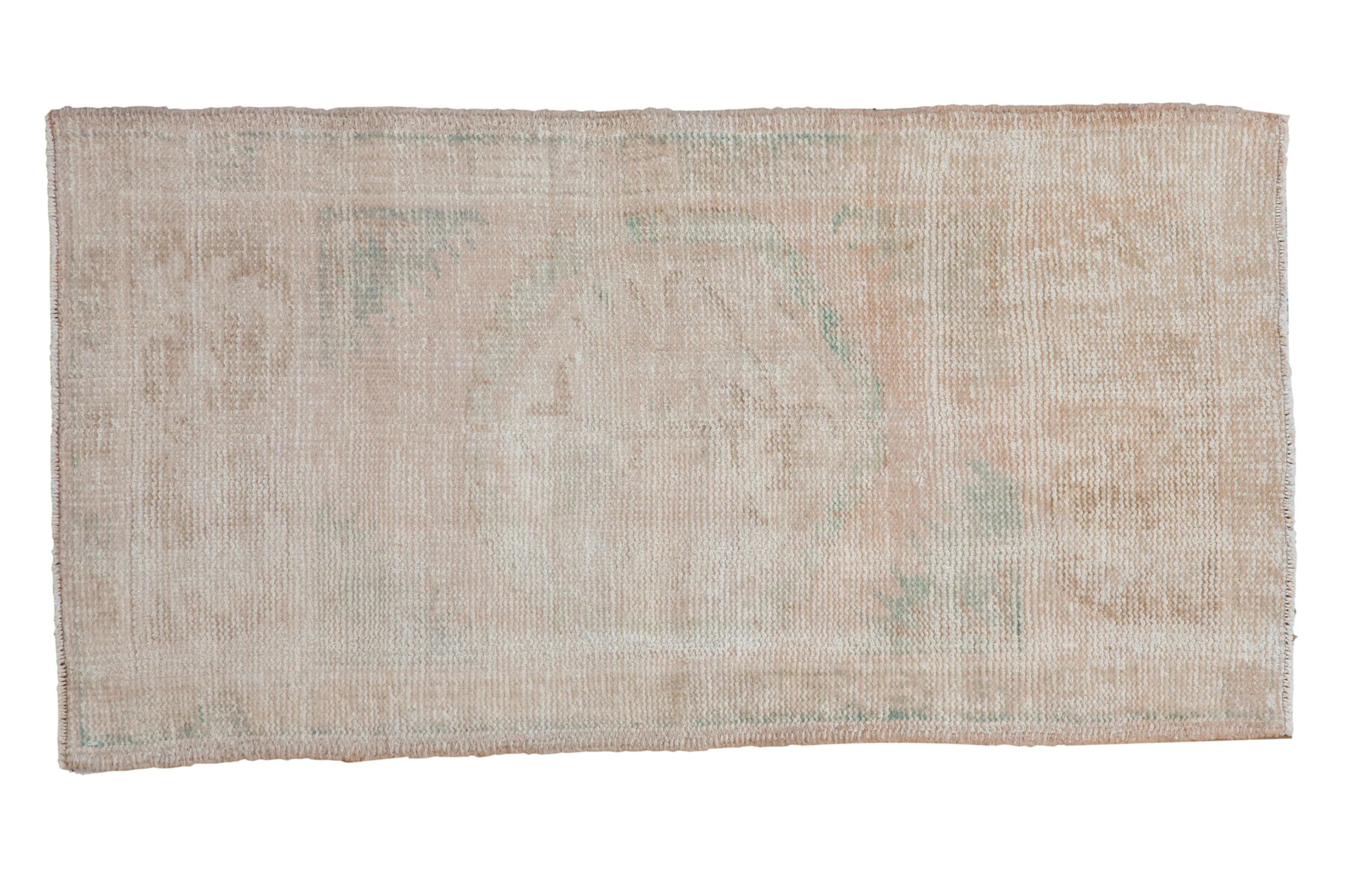 2x4.5 Vintage Distressed Oushak Rug Runner