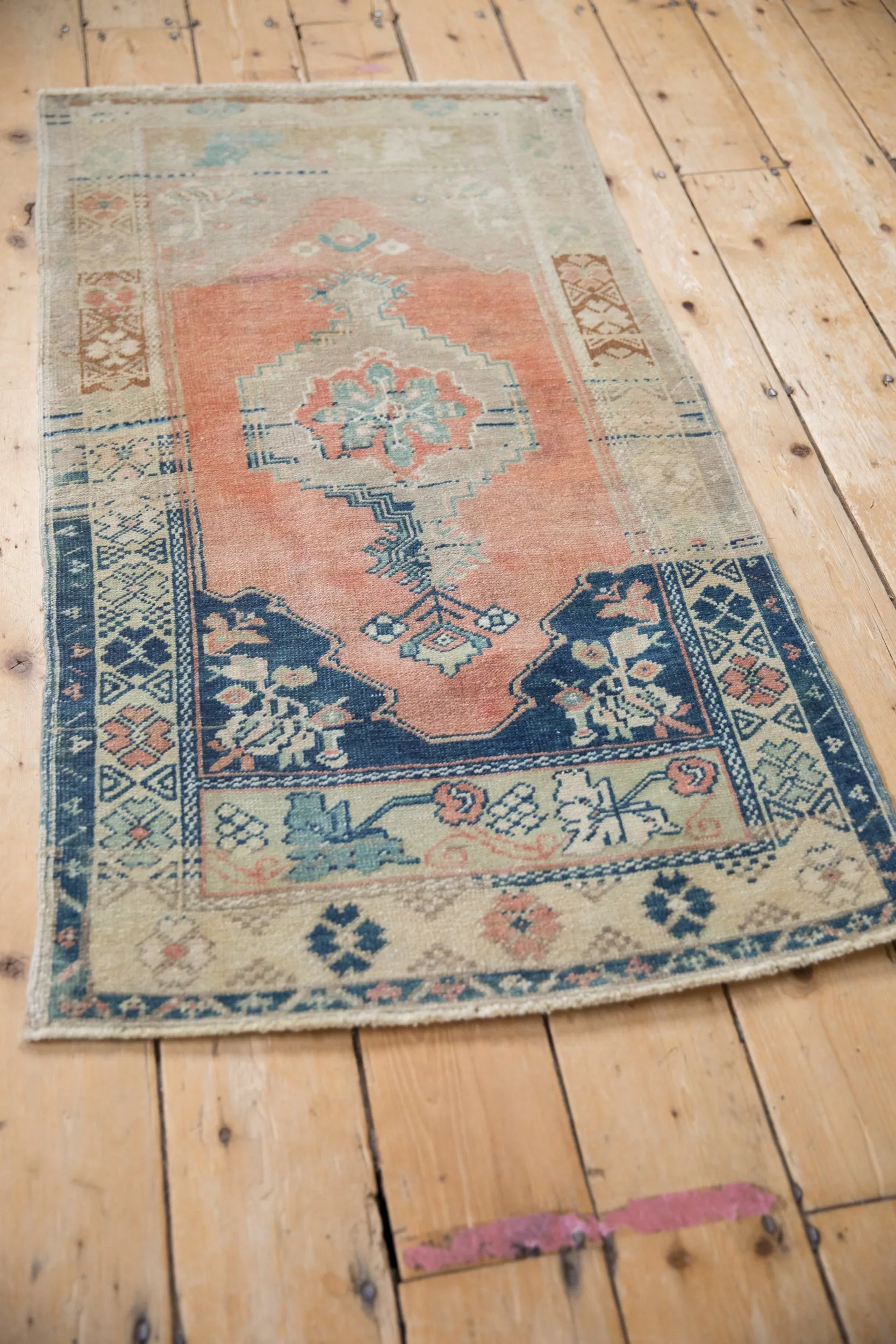 2x4.5 Vintage Distressed Oushak Rug Runner