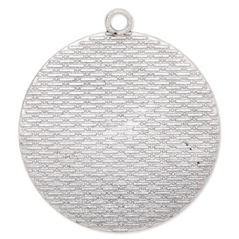 30mm Round simple Pendant tray,Zinc alloy filled,antique silver plated,20pcs/lot