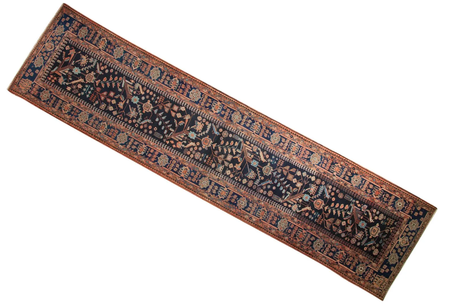 3.5x15 Vintage Mehreban Rug Runner