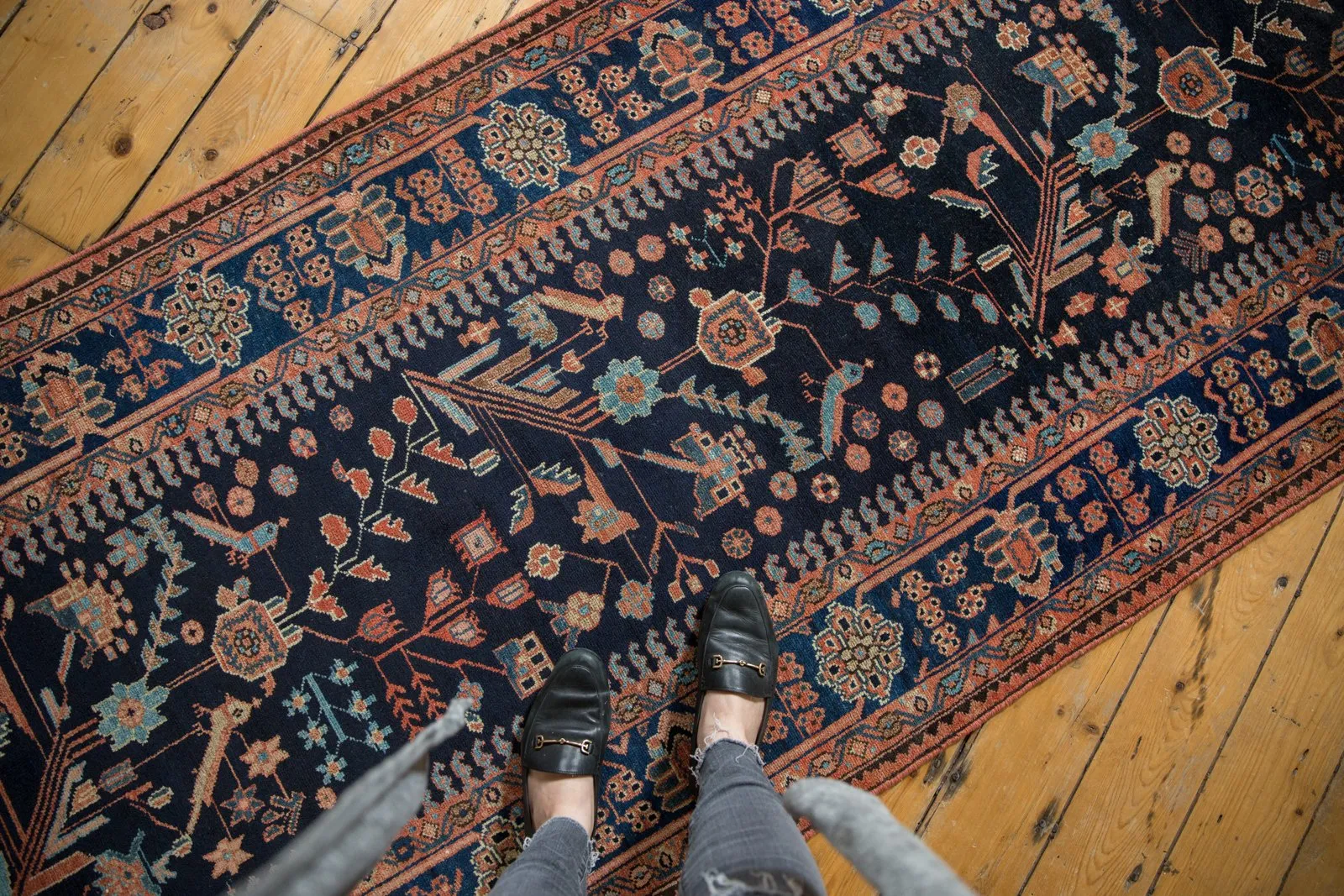3.5x15 Vintage Mehreban Rug Runner
