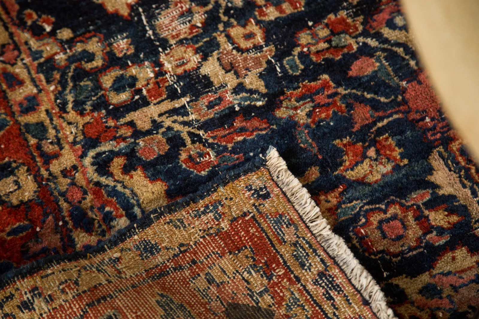 3.5x5 Vintage Distressed Fine Bibikabad Rug