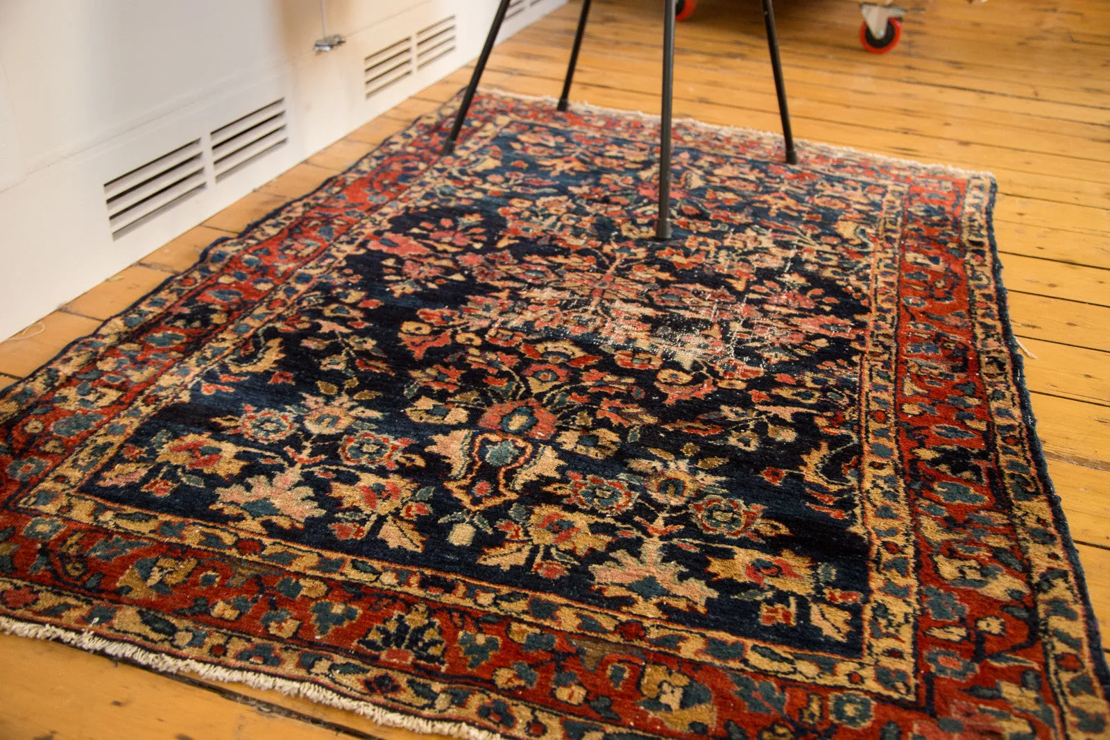 3.5x5 Vintage Distressed Fine Bibikabad Rug