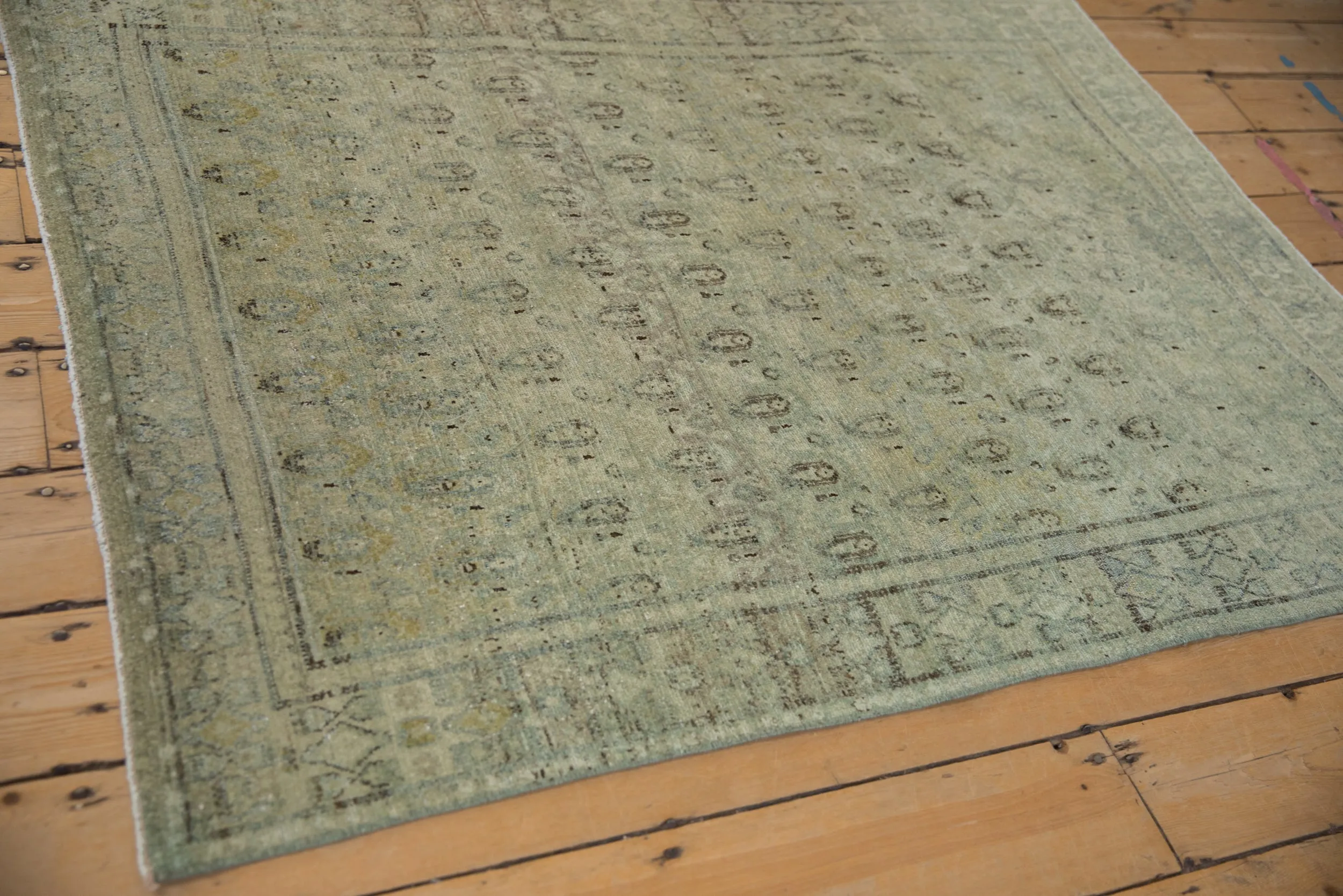 3.5x5 Vintage Distressed Overdyed Senneh Rug