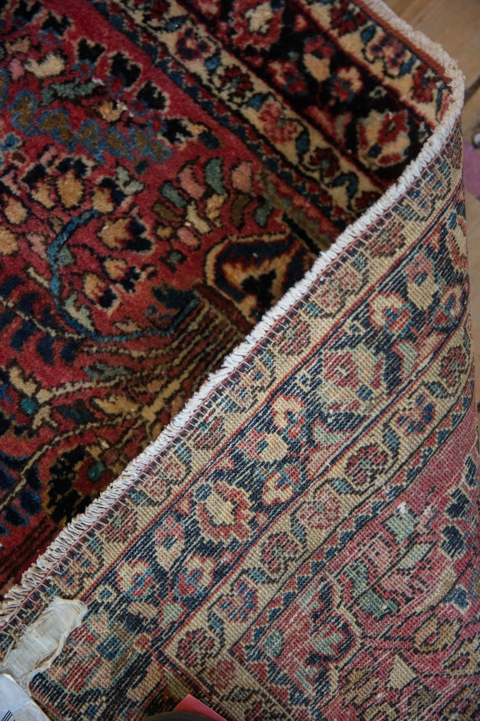3.5x5 Vintage Sarouk Rug