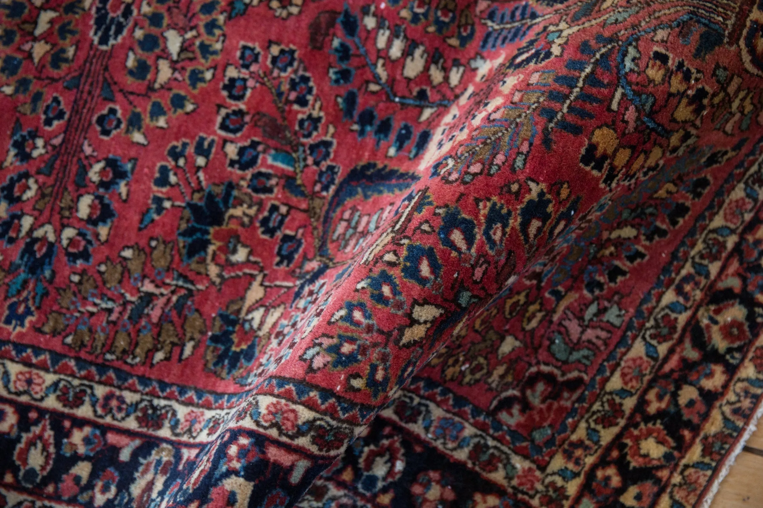 3.5x5 Vintage Sarouk Rug