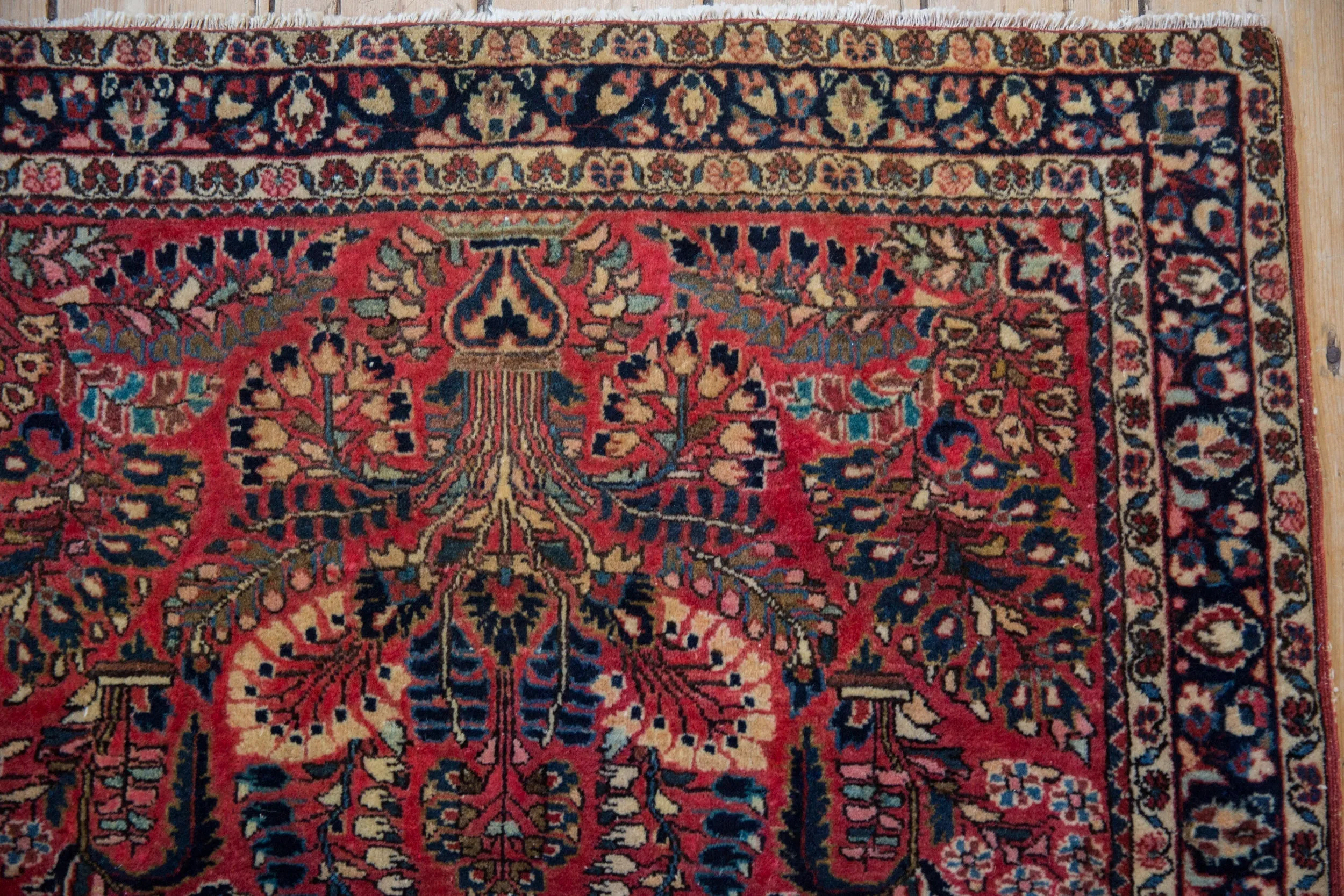 3.5x5 Vintage Sarouk Rug