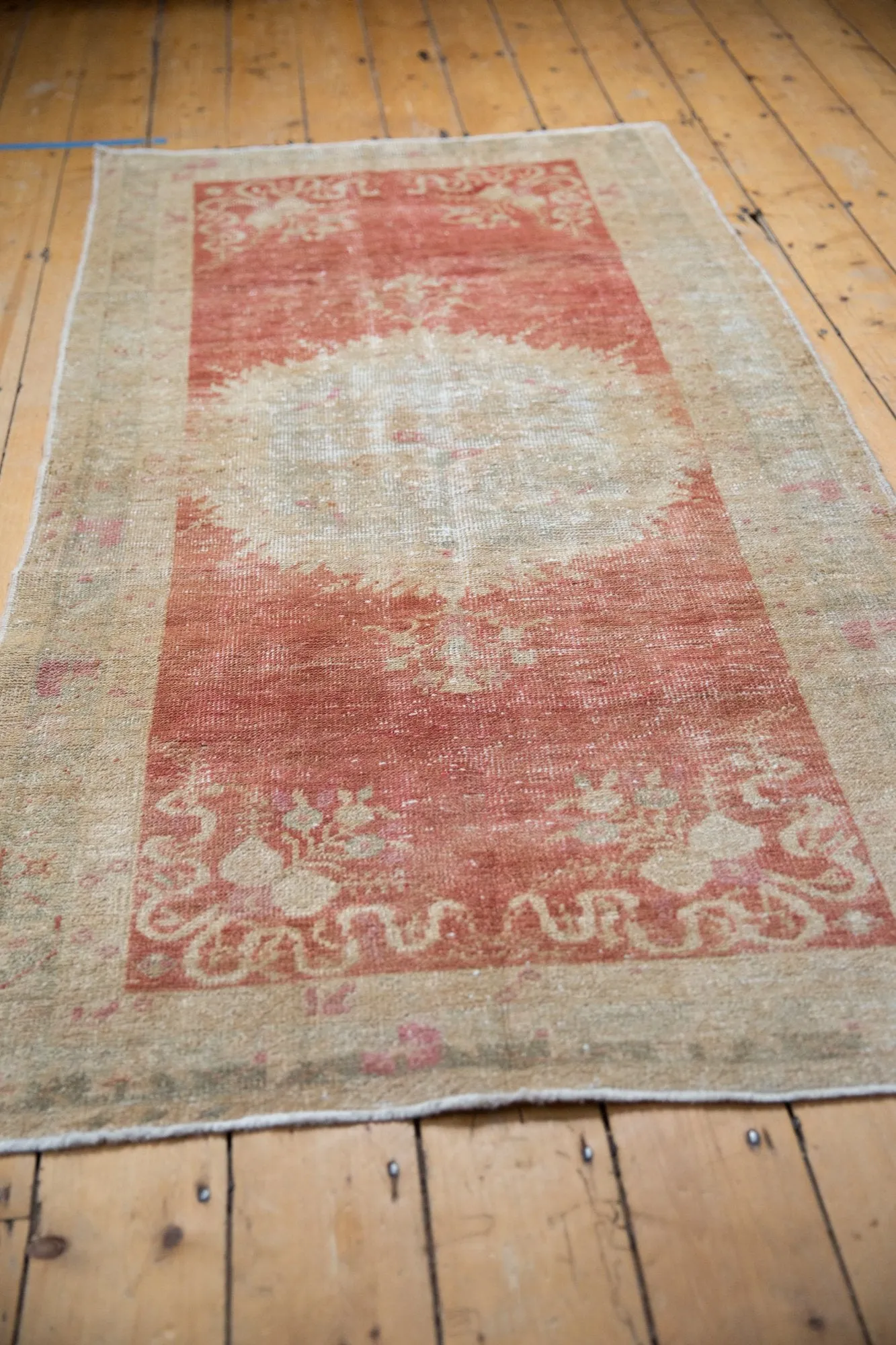 3.5x6.5 Vintage Distressed Oushak Rug