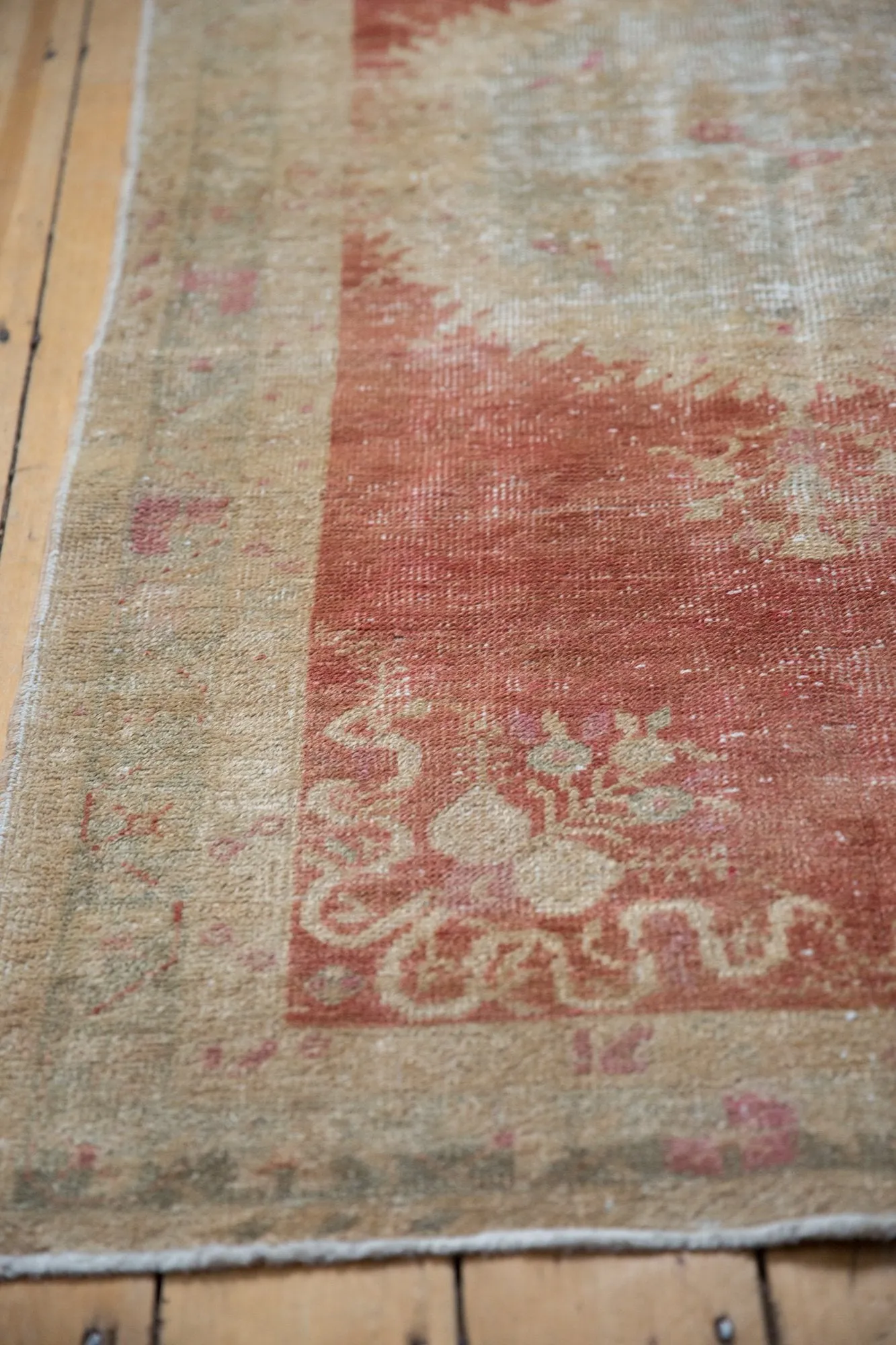 3.5x6.5 Vintage Distressed Oushak Rug