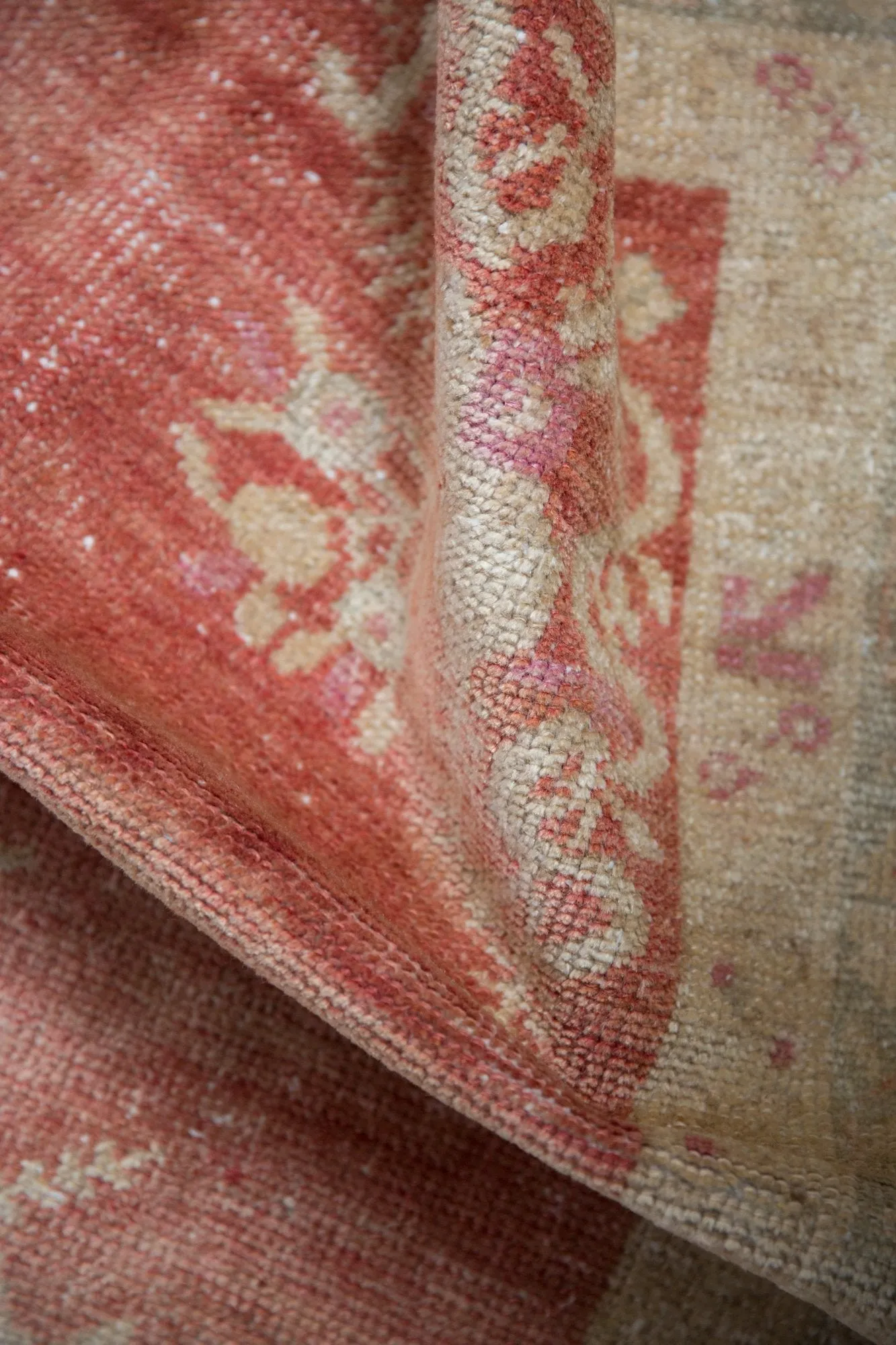 3.5x6.5 Vintage Distressed Oushak Rug