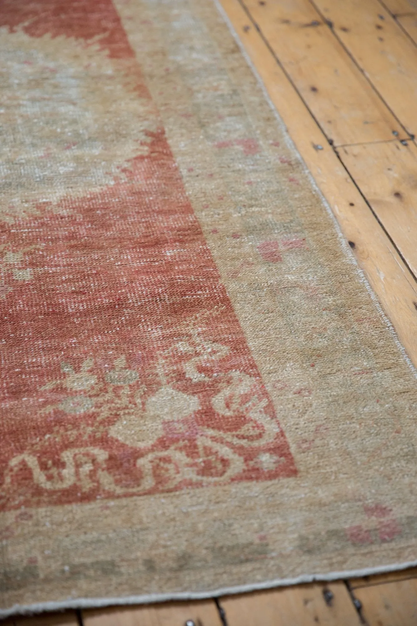 3.5x6.5 Vintage Distressed Oushak Rug