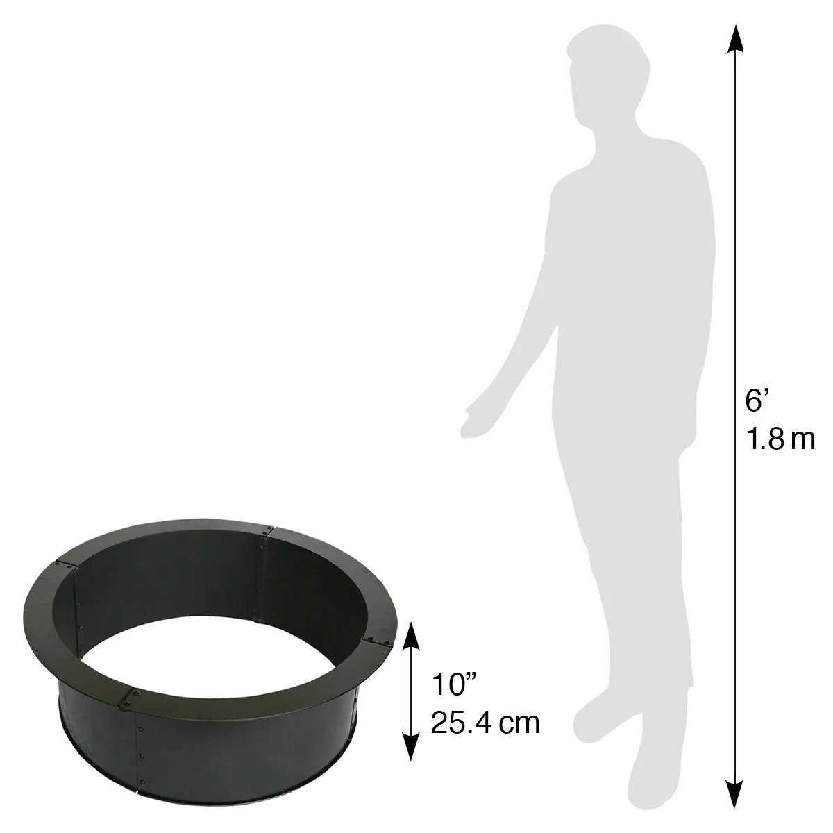 36 in. Round x 10 in. High Fire Ring