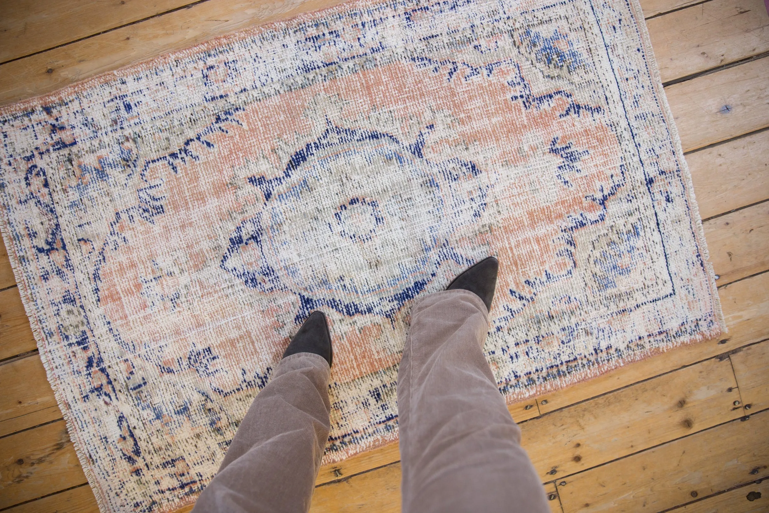 3x4.5 Vintage Distressed Oushak Rug