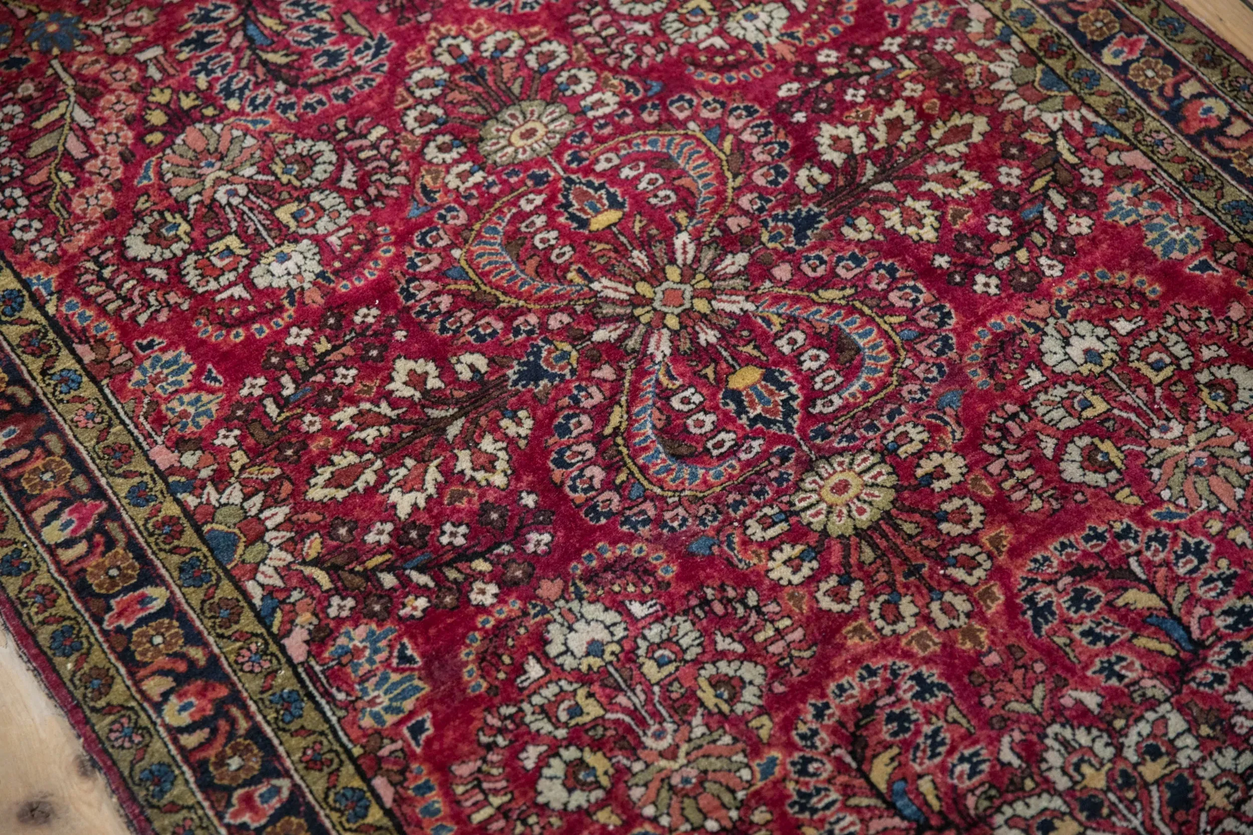 3x5 Antique German Sarouk Rug
